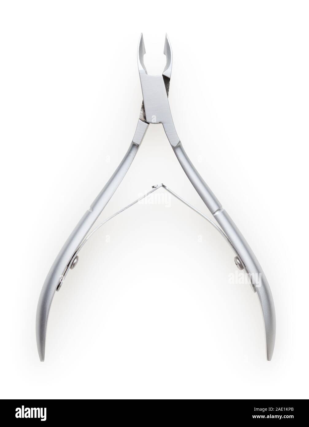 Nail clippers isolated on white background with clipping path Stock Photo
