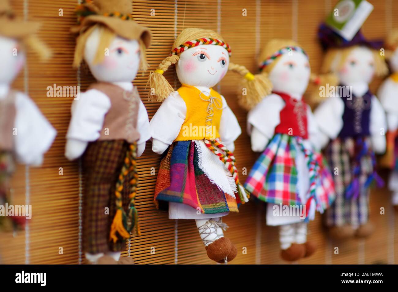 Cute handmade ragdoll dolls in Lithuanian national costumes sold on ...