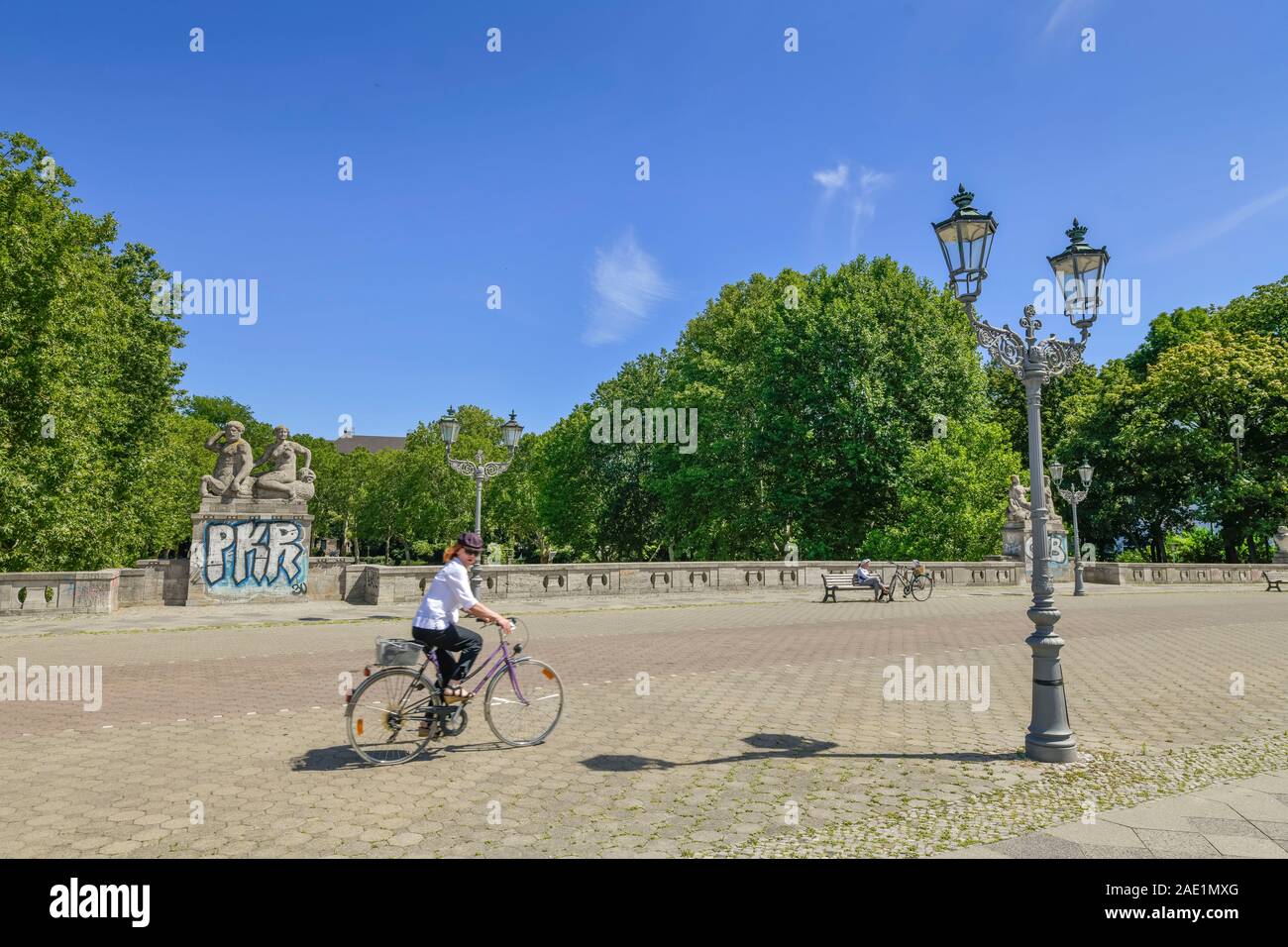 Carl-Zuckmayer-Brücke, Schöneberg, Tempelhof-Schöneberg, Berlin, Deutschland Stock Photo