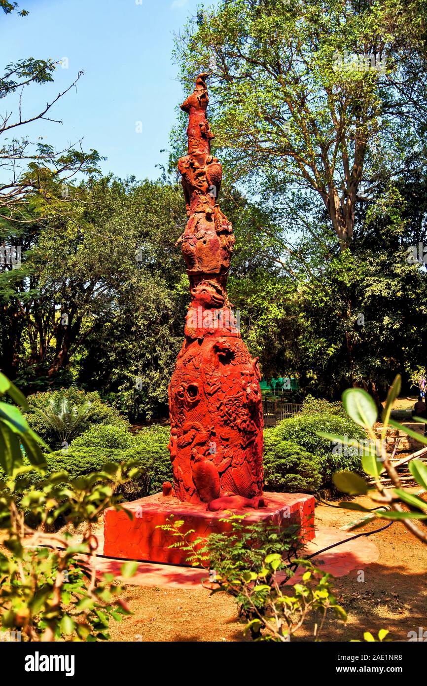Earthen pot in Lalbagh Botanical Garden, Bangalore, Karnataka, India