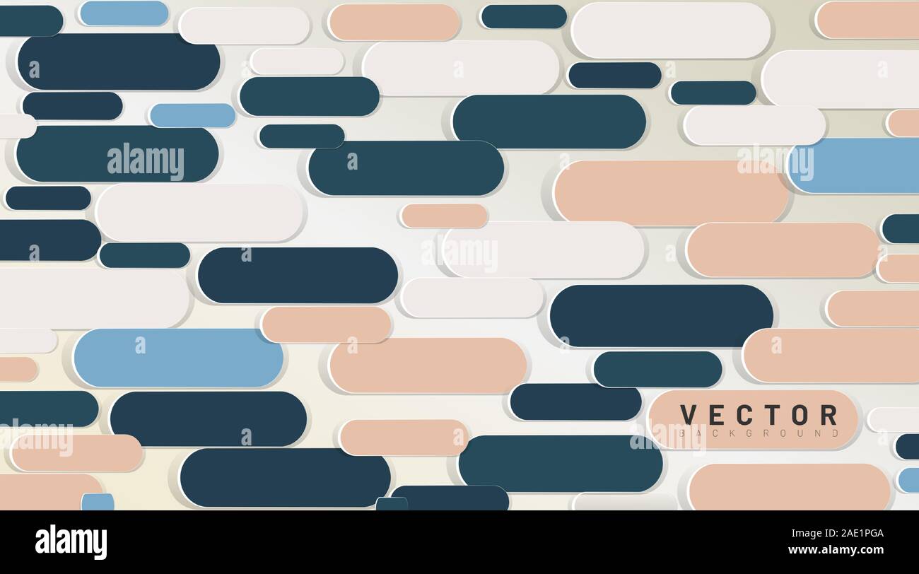 abstract vector background. line pattern shape rounded. 3D design Stock Vector