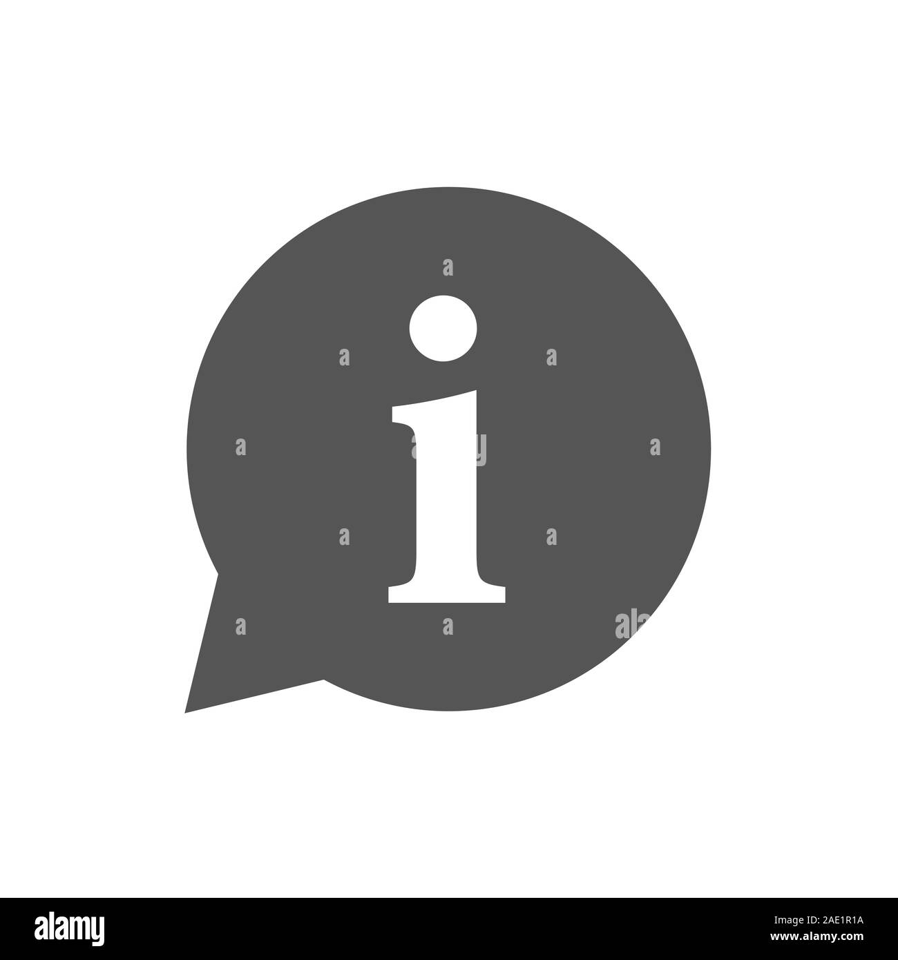 Info icon, Information sign icon. Info speech bubble symbol. i letter vector. Flat style. EPS 10 Stock Vector