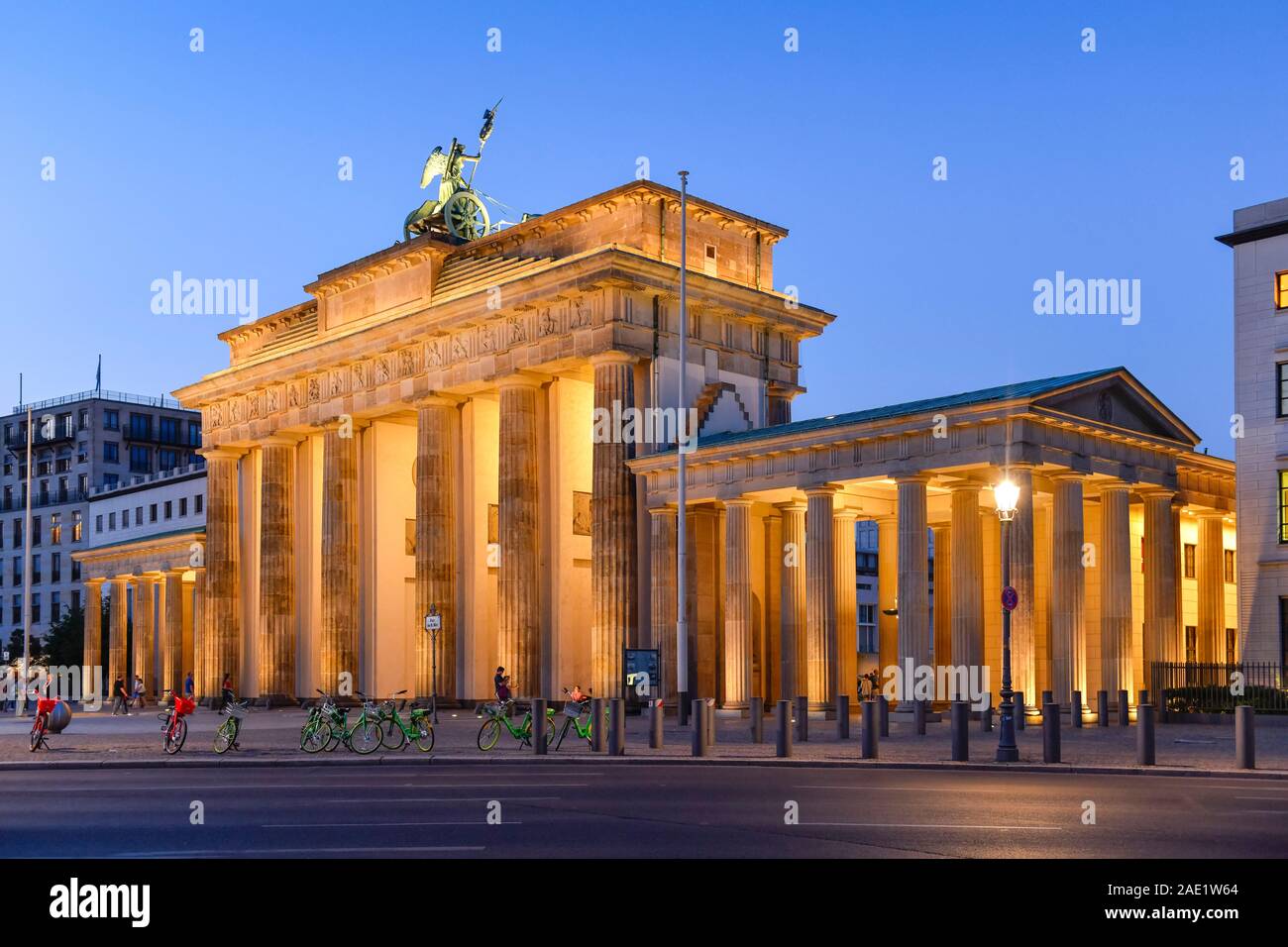 Brandenburger Tor, Platz des 18. März, Tiergarten, Mitte, Berlin, Deutschland Stock Photo