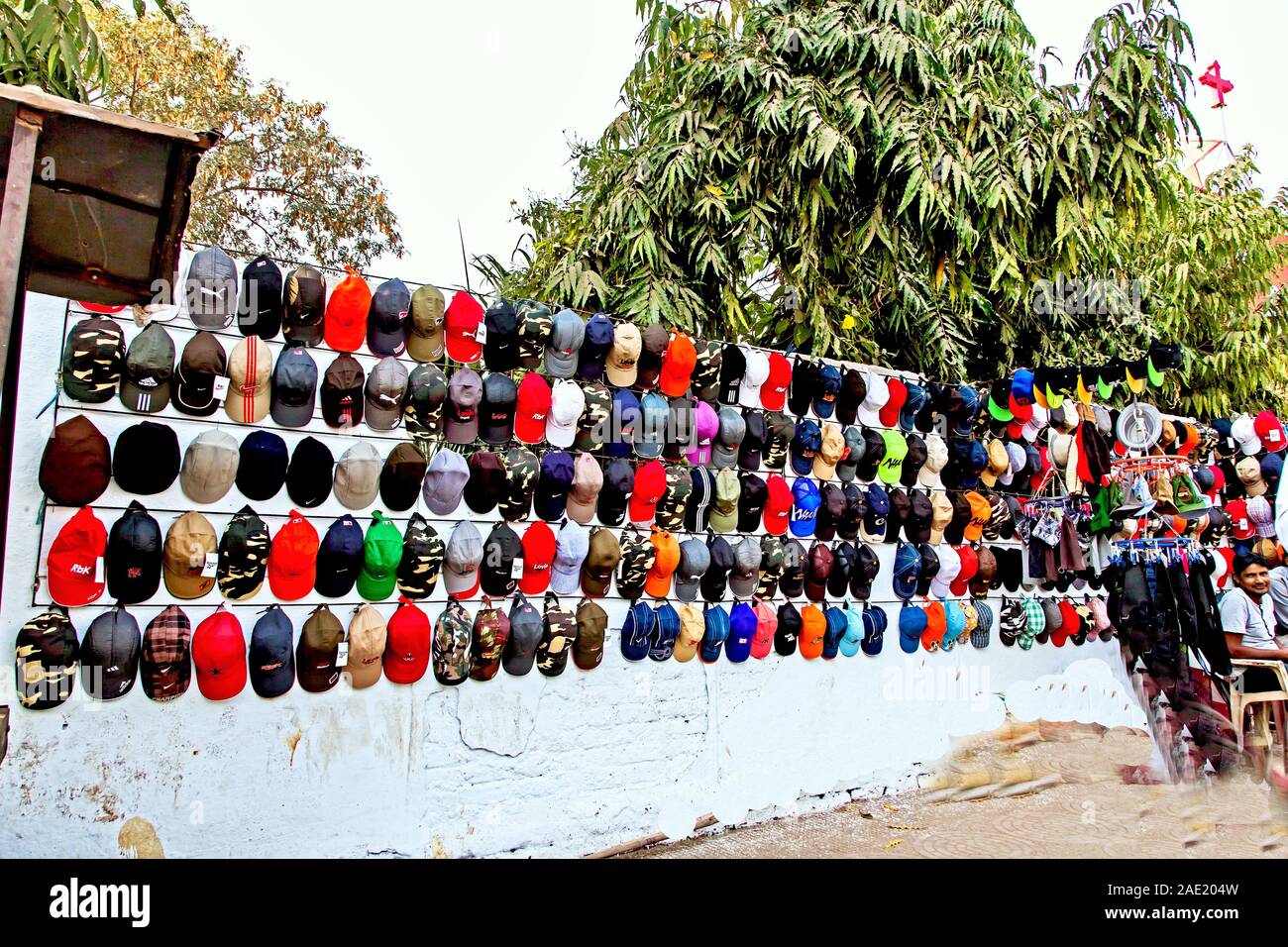 Cap vendor, Chandrapur, Maharashtra, India, Asia Stock Photo Alamy