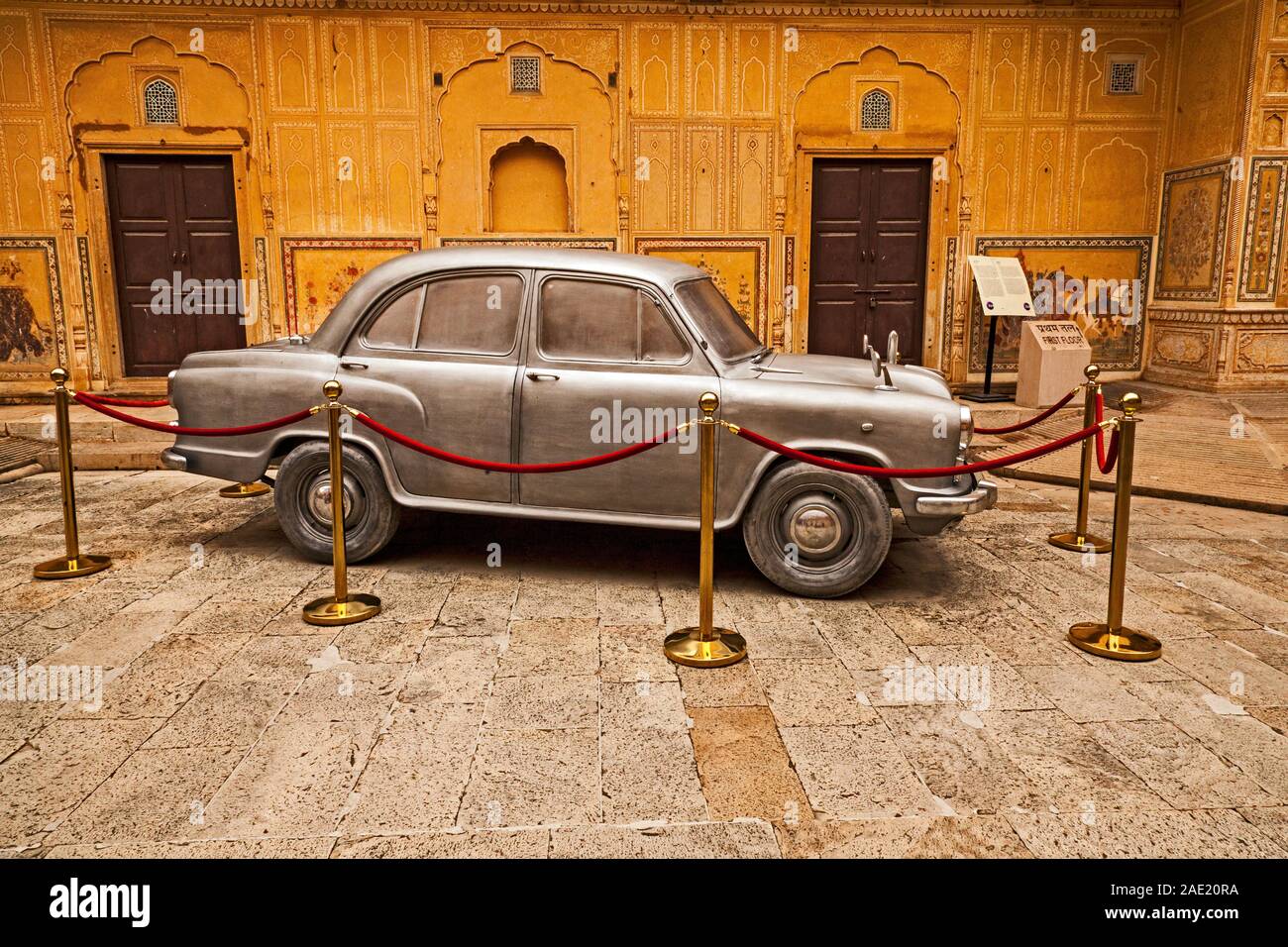 Silver Ambassador car, Nahargarh Fort, Jaipur, Rajasthan, India ...