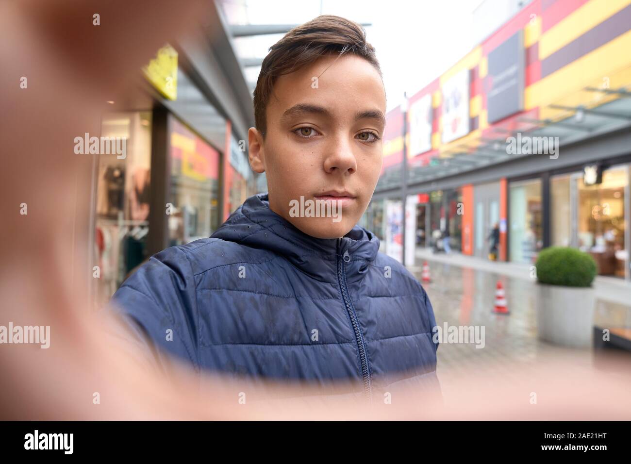 Boy teenager making face hi-res stock photography and images - Alamy