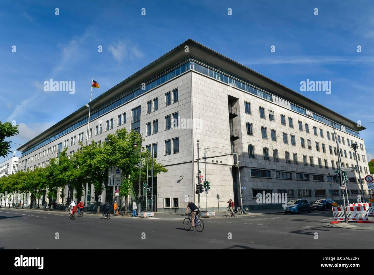 Zollernhof, Zweites Deutsches Fernsehen, ZDF, Hauptstadtstudio, Unter den Linden, Mitte, Berlin, Deutschland Stock Photo