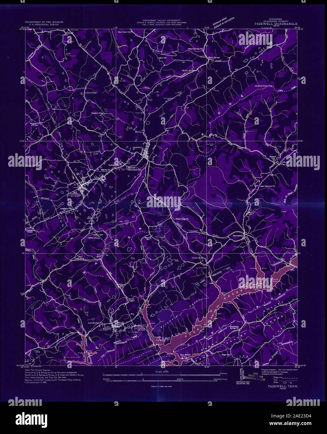 Map of tazewell hires stock photography and images Alamy