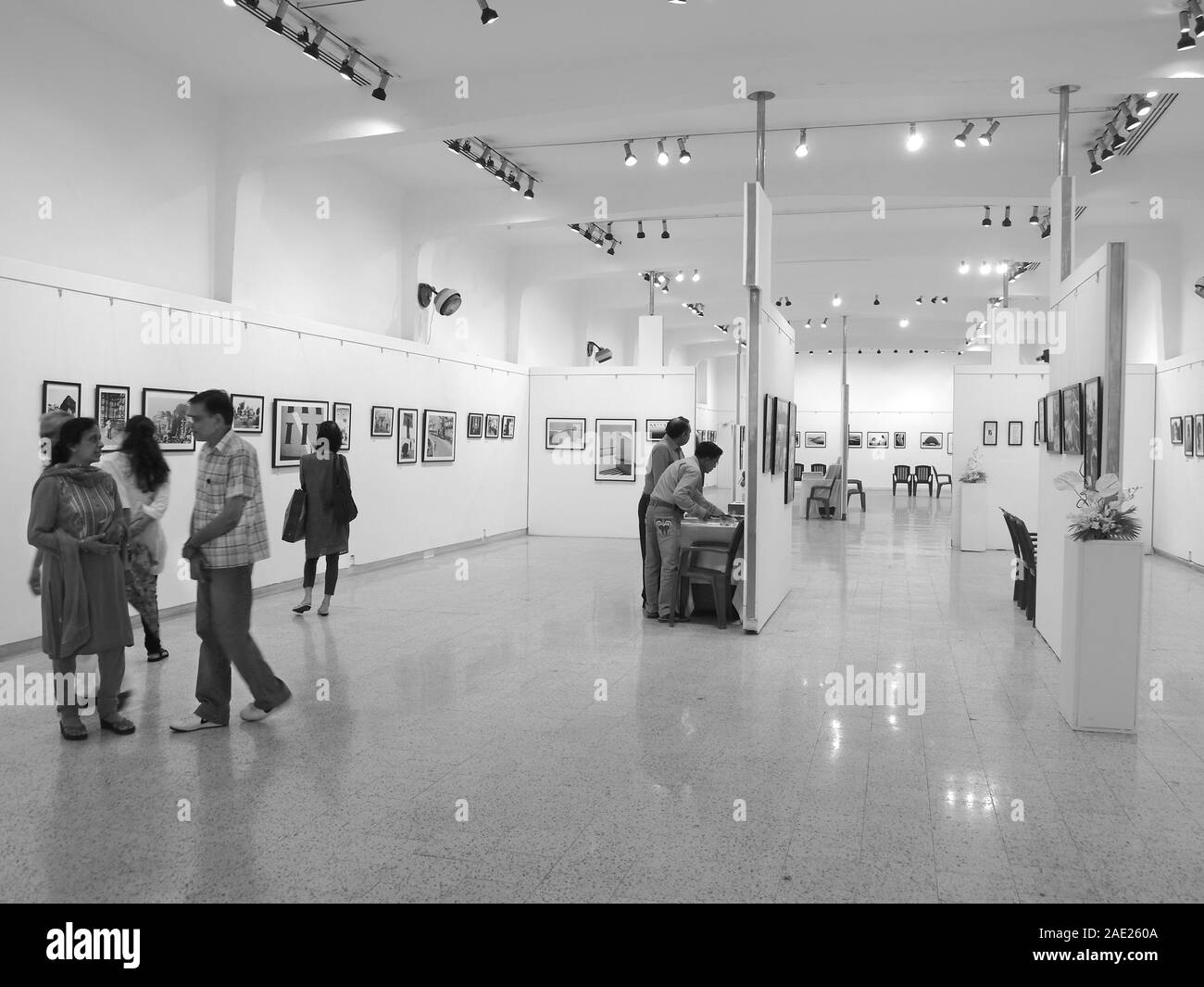 Jagdish Agarwal photography exhibition, Hall one two three, Jehangir Art Gallery, Bombay, Mumbai, Maharashtra, India, Asia Stock Photo