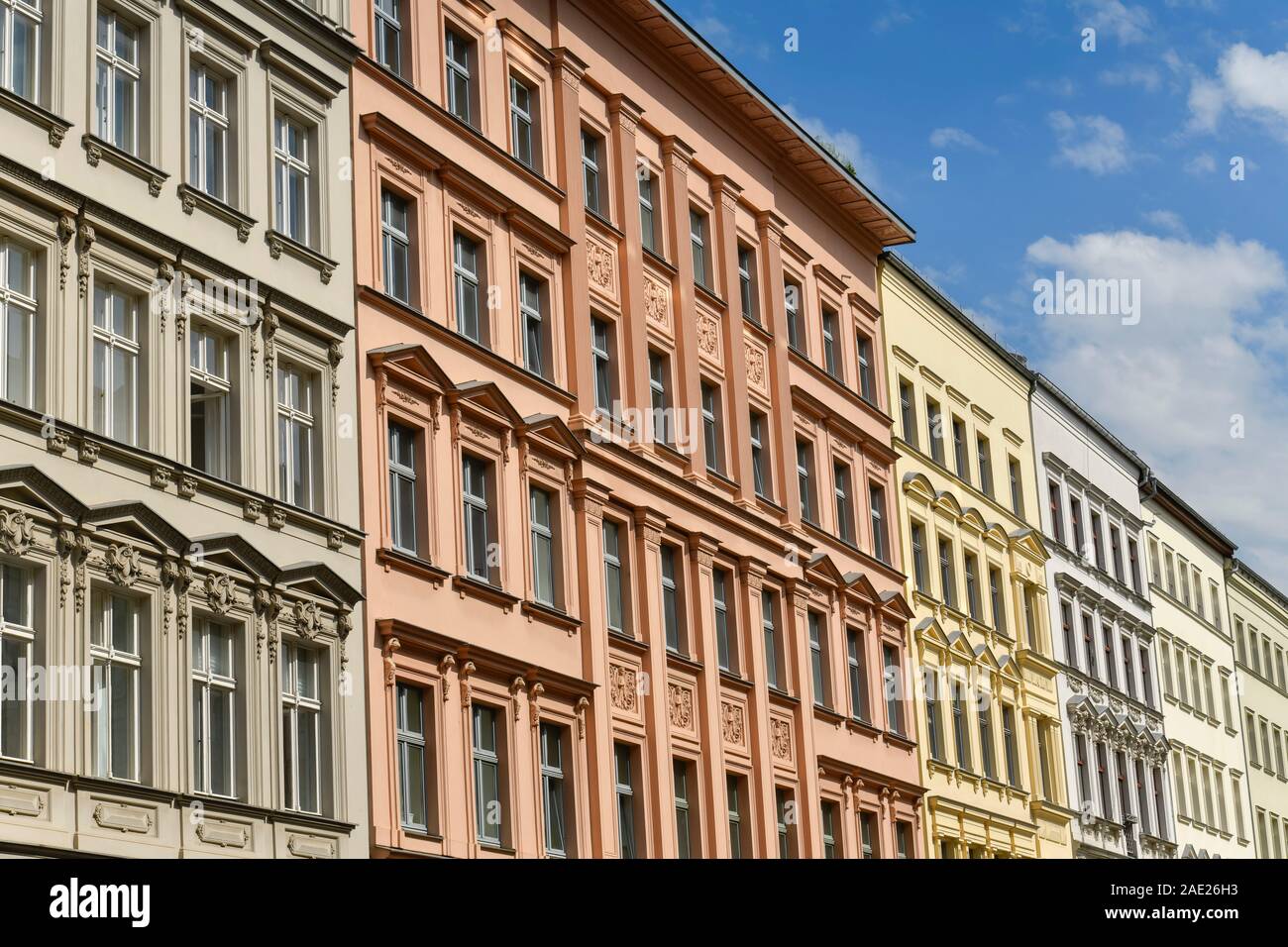 Altbauten, Fassaden, Ackerstraße, Mitte, Berlin, Deutschland Stock Photo