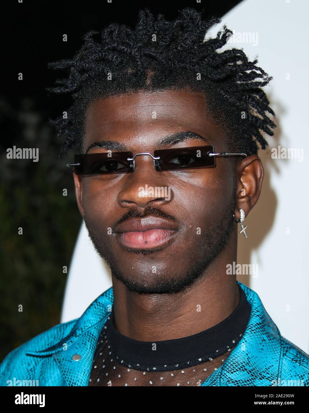 WEST HOLLYWOOD, LOS ANGELES, CALIFORNIA, USA - DECEMBER 05: Rapper Lil Nas  X arrives at the 2019 GQ Men Of The Year Party held at The West Hollywood  EDITION Hotel on December