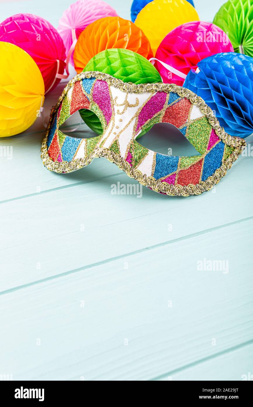 Carnival invitation card gold hi-res stock photography and images - Alamy