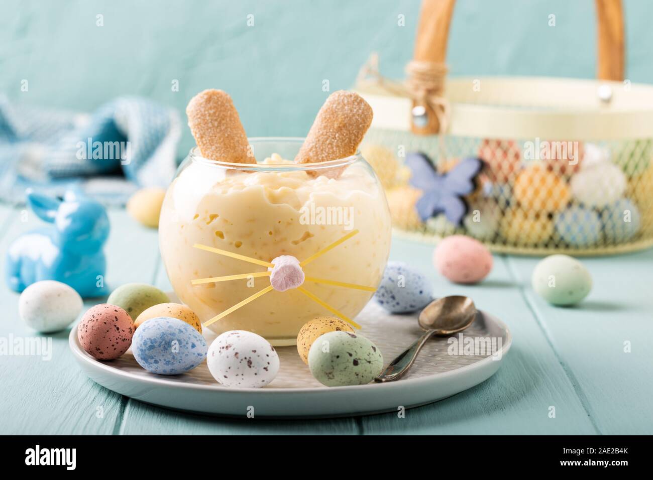 Colored Rice Pudding Dessert Rice pudding dessert Stock Photo - Alamy