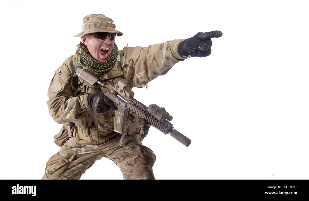 Soldier pointing finger hires stock photography and images Alamy