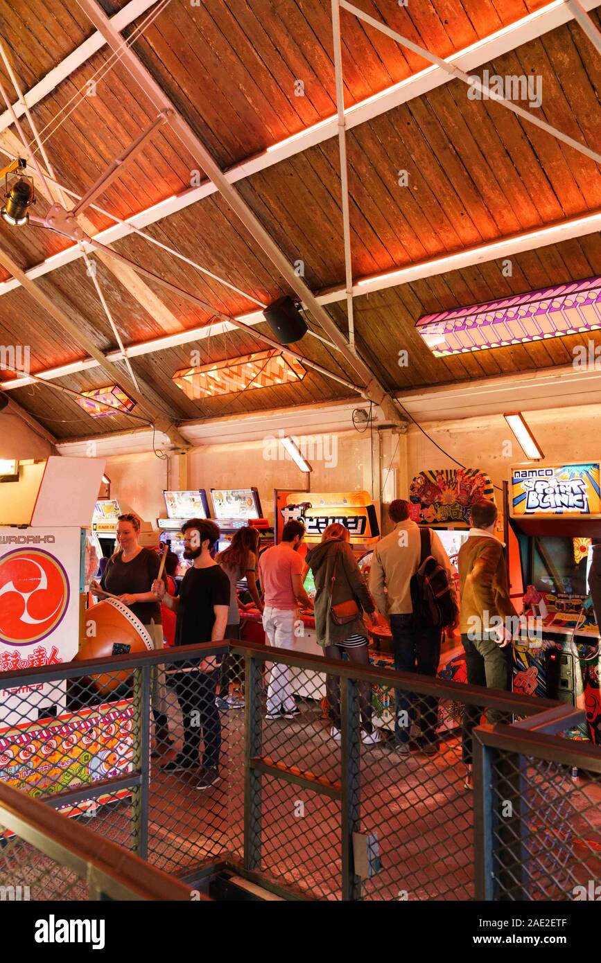 Arcade games TonTon club, Amsterdam, Netherlands Stock Photo Alamy