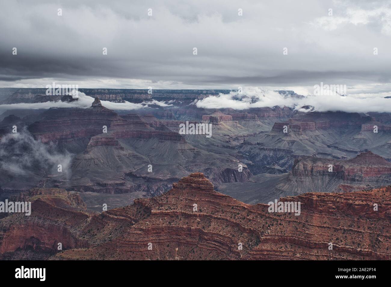Photo of the Grand Canyon and the clouds Stock Photo - Alamy
