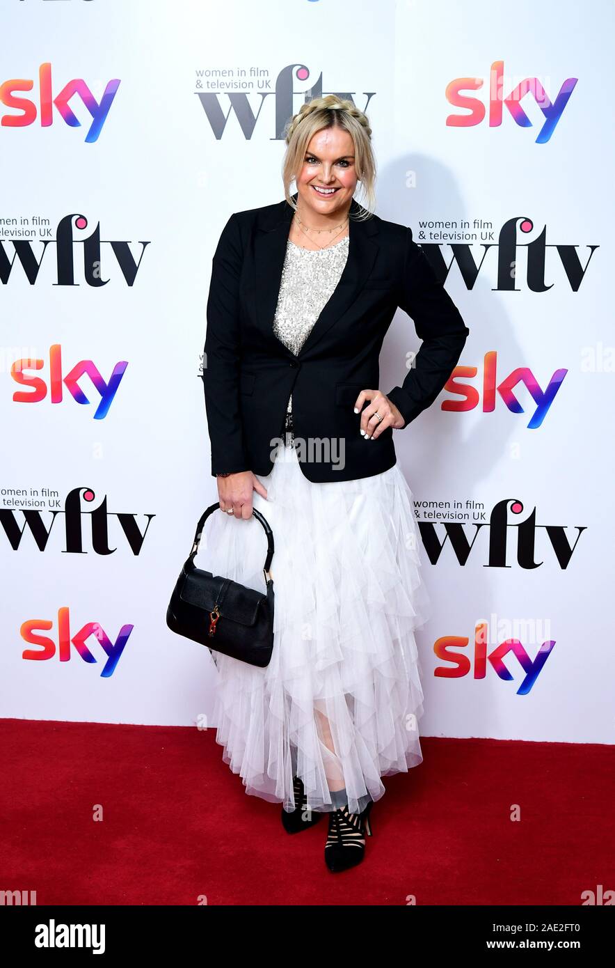 Katie Hill attending the Women in Film and TV Awards 2019 at the Hilton, Park Lane, London. Stock Photo