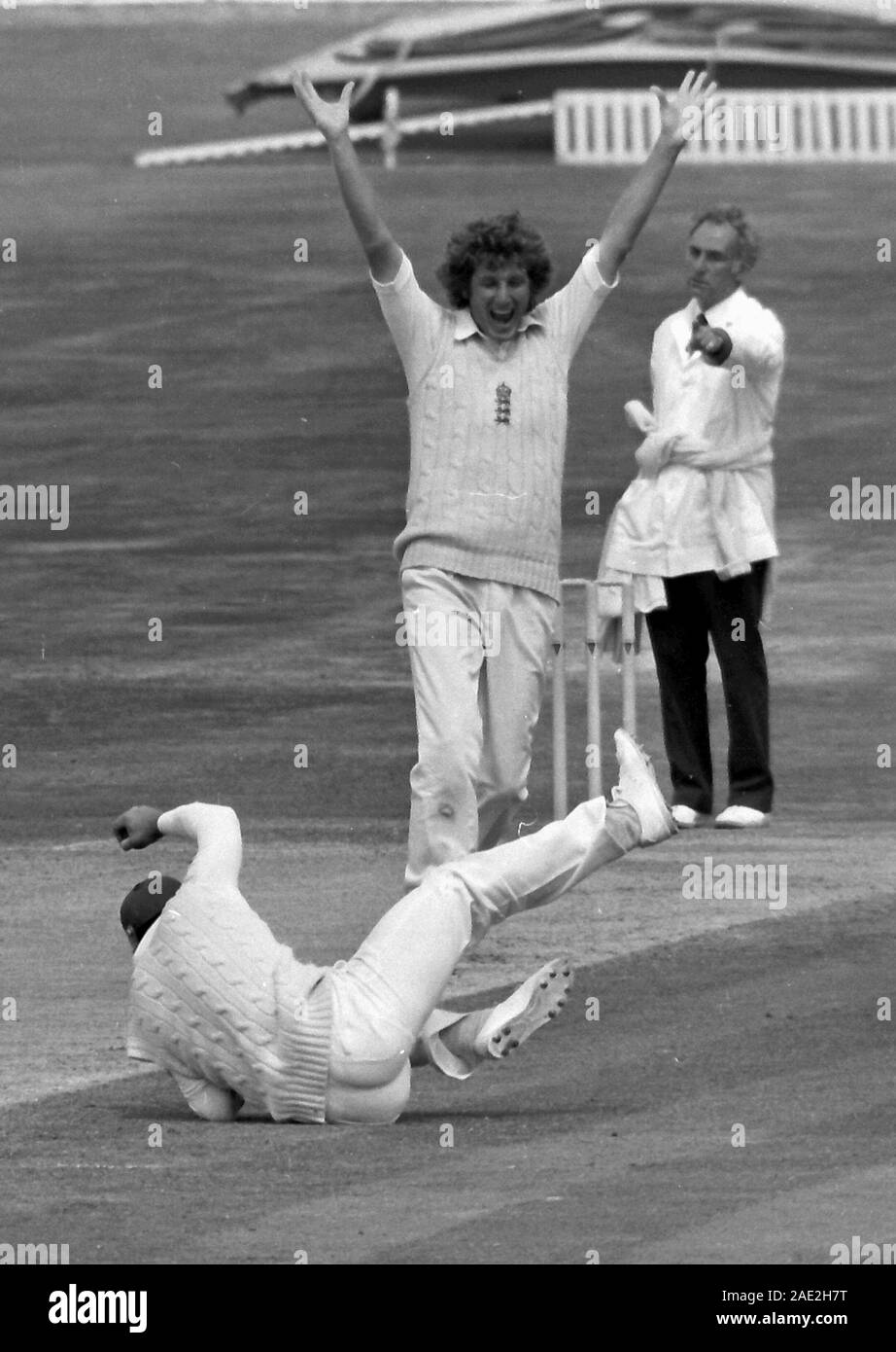 Bob Willis at the Headingley Test 1981 Stock Photo