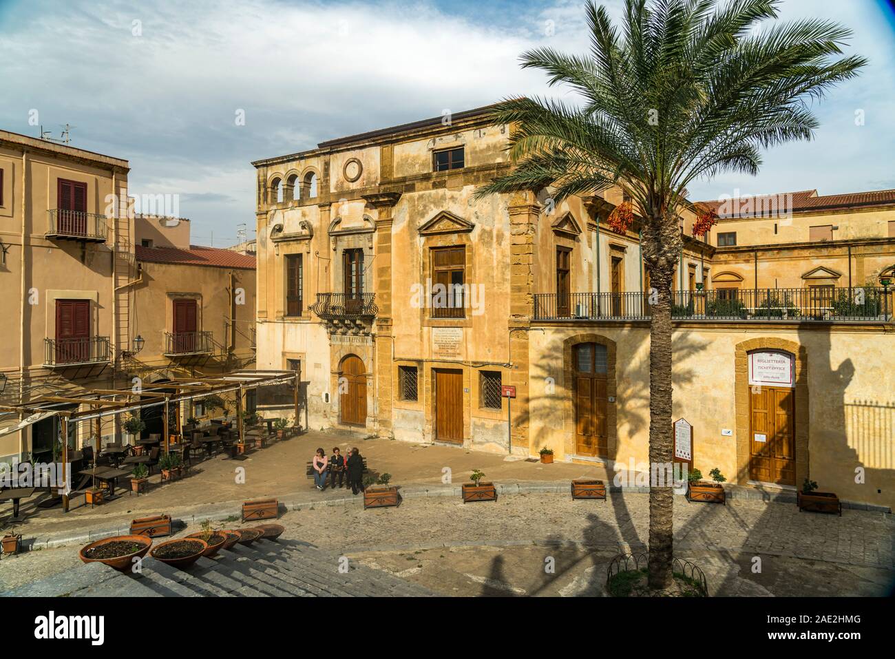 BERGAMO, ITALY - FEBRUARY 25, 2019: patio of seminary Seminario Vescovile  di Bergamo Giovanni XXII on street Via Arena in Upper Town (Citta Alta) of  B Stock Photo - Alamy