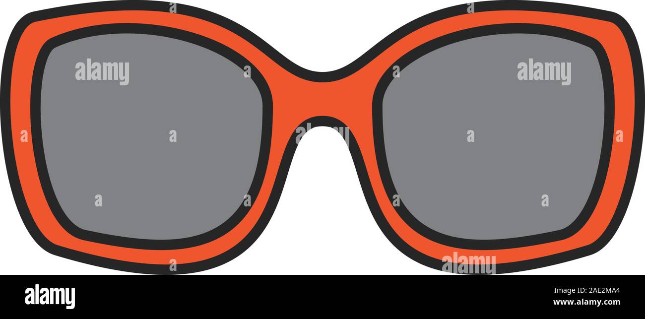 Women sunglasses isolated on white Stock Vector Images - Alamy