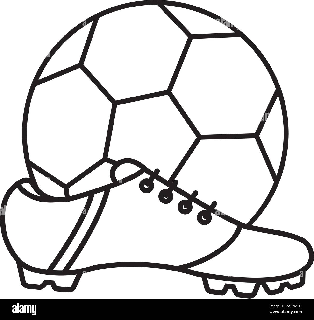 Soccer boot drawing outlet