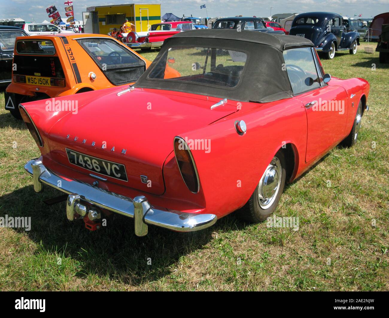 Sunbeam Alpine, a classic british sports car from the sixties. Manufactured by the Rootes Group. Stock Photo