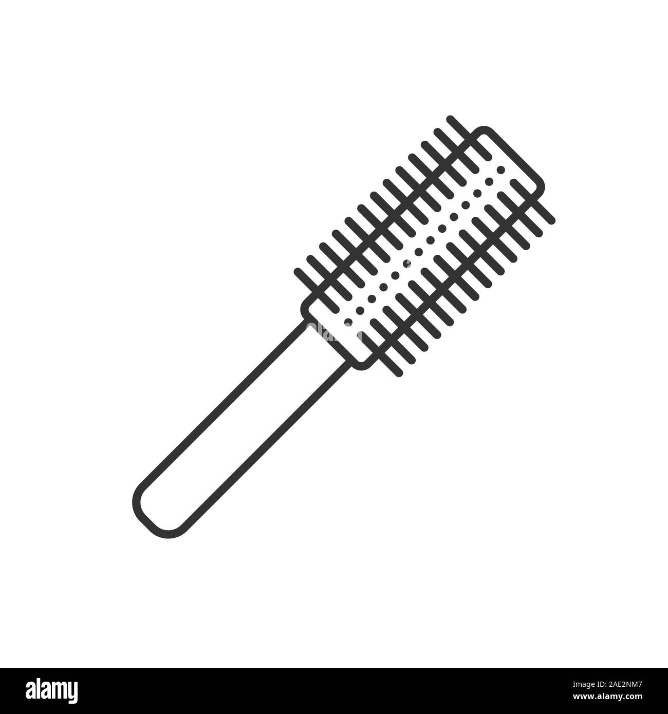 Hair brush linear icon. Thin line illustration. Contour symbol. Vector  isolated outline drawing Stock Vector Image & Art - Alamy