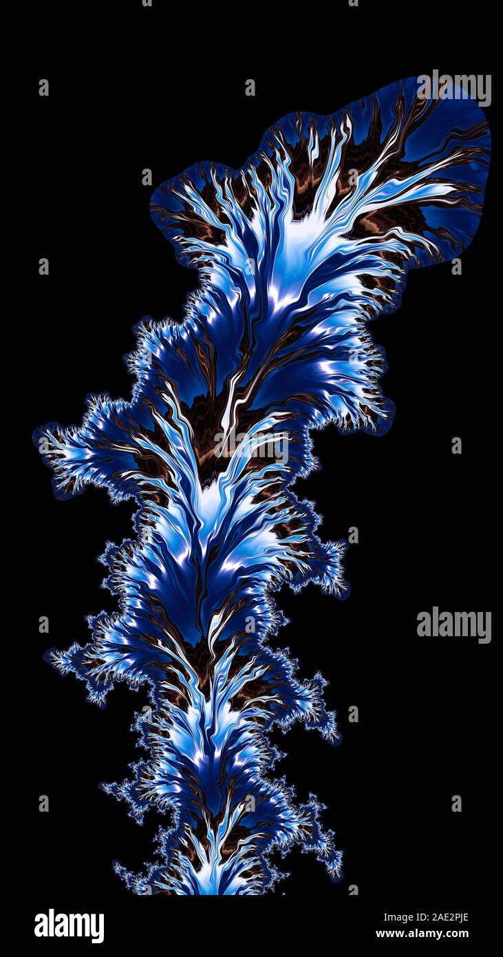 Artfully 3D rendering fractal, fanciful abstract illustration and ...