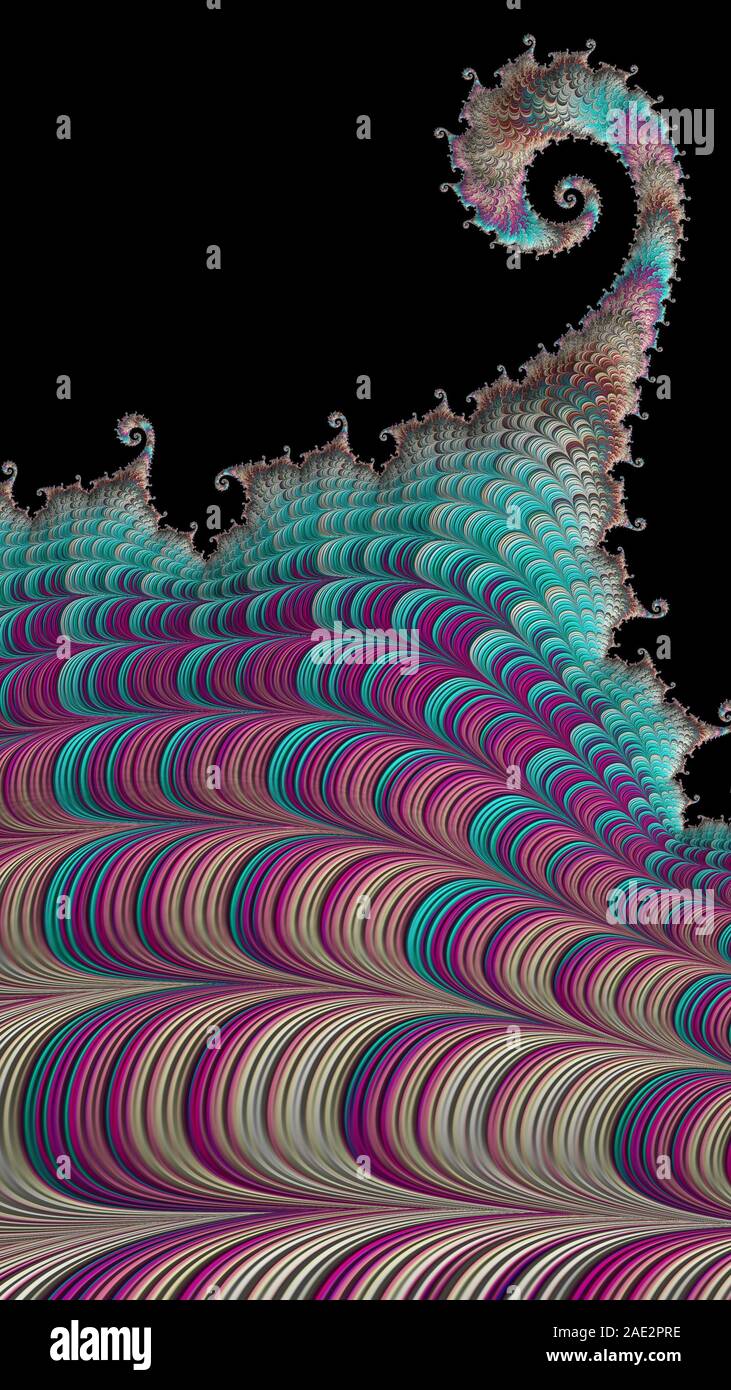 Artfully 3D rendering fractal, fanciful abstract illustration and ...