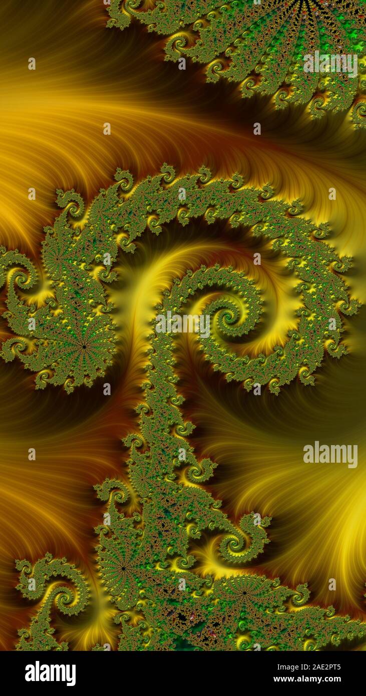 Artfully 3D rendering fractal, fanciful abstract illustration and ...
