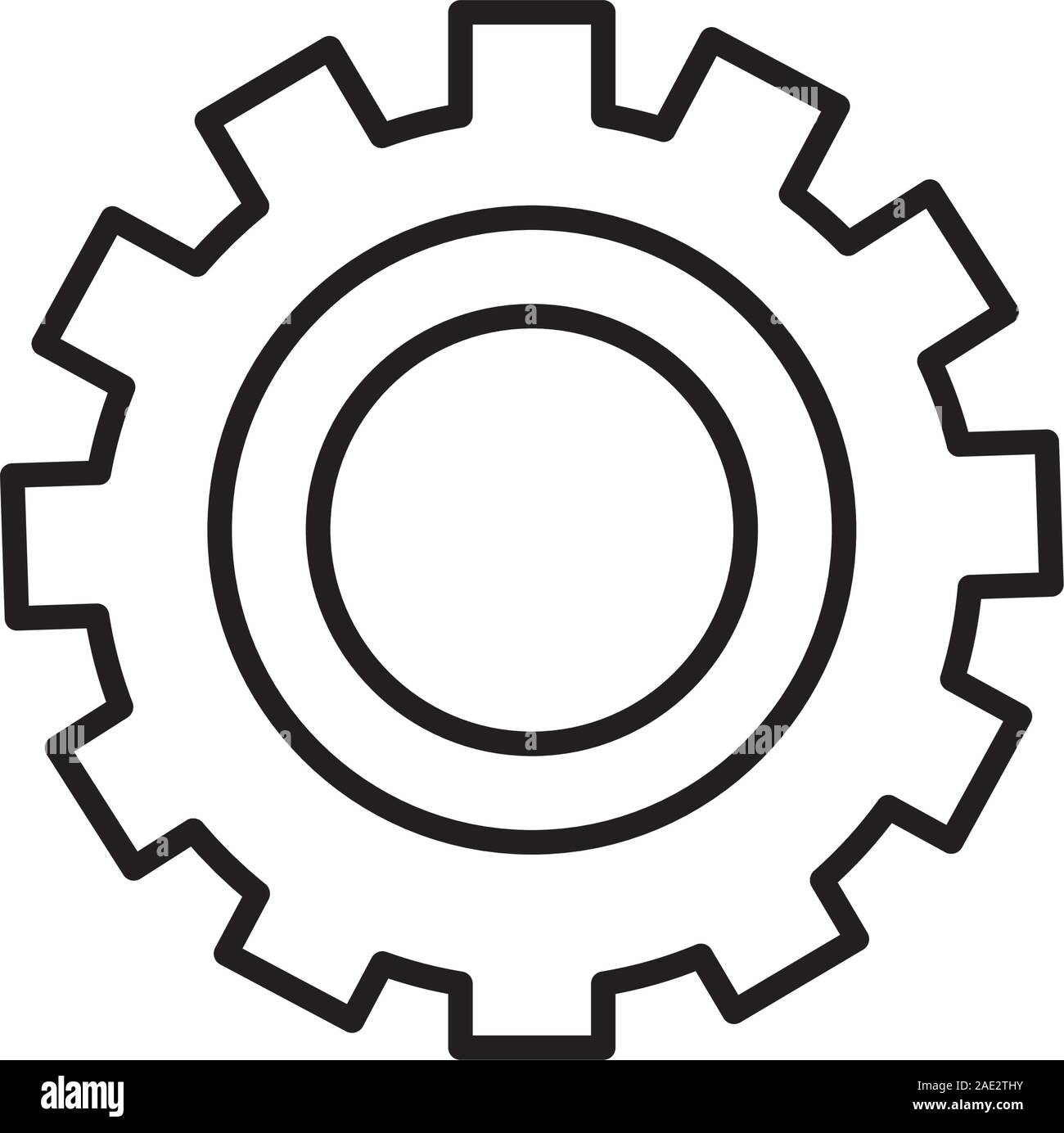 Isolated gear icon vector design Stock Vector Image & Art - Alamy