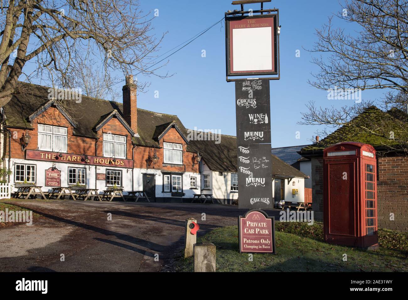 hare and hounds pub in godstone village surrey Stock Photo