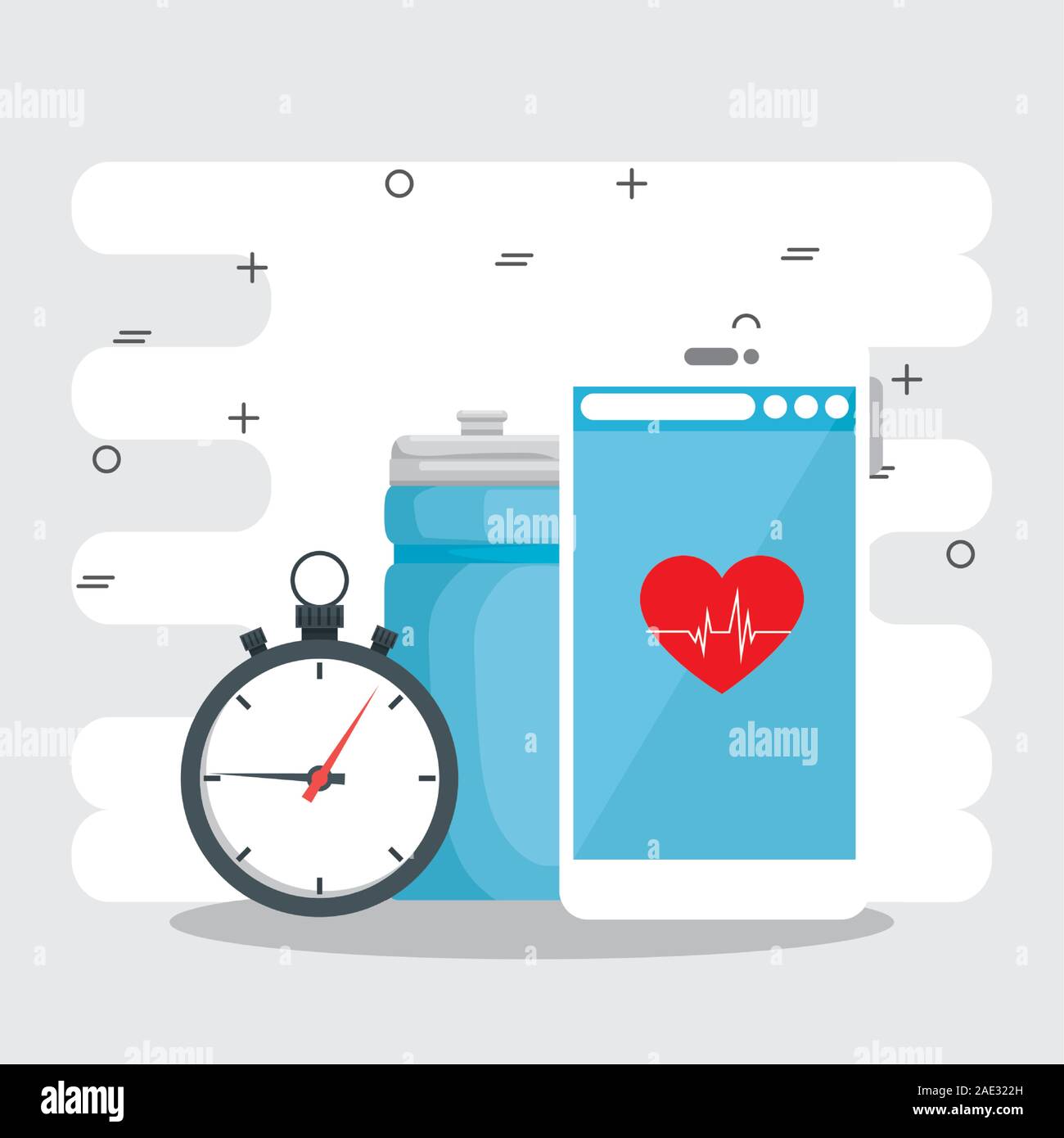 Healthy lifestyle concept vector design Stock Vector Image & Art - Alamy