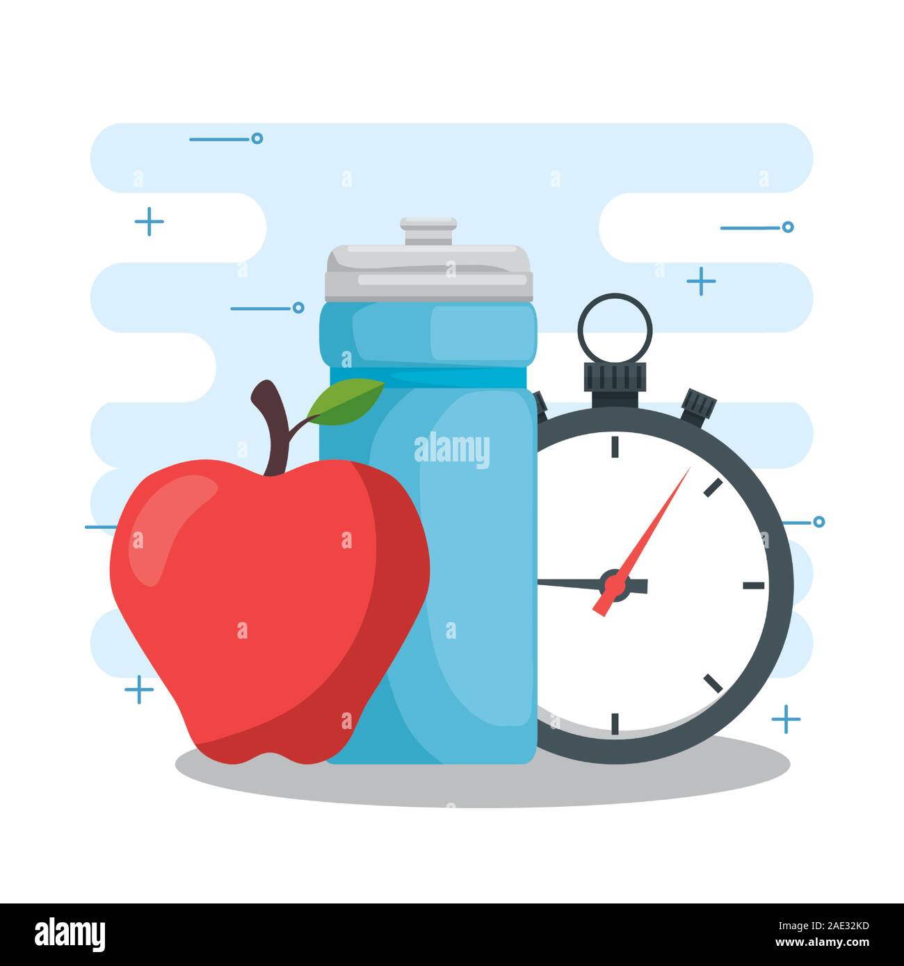 Healthy lifestyle concept vector design Stock Vector Image & Art - Alamy