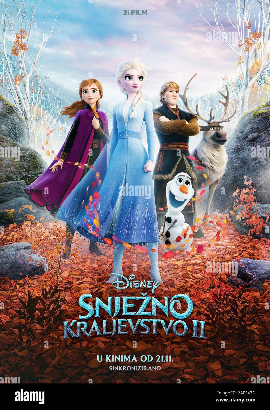 FROZEN II, (aka FROZEN 2, aka SNJEZNO KRALJEVSTVO II), Croatian poster