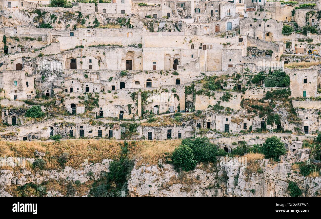 Sassi di Matera, UNESCO world heritage site, Matera, Basilicata, Italy Stock Photo