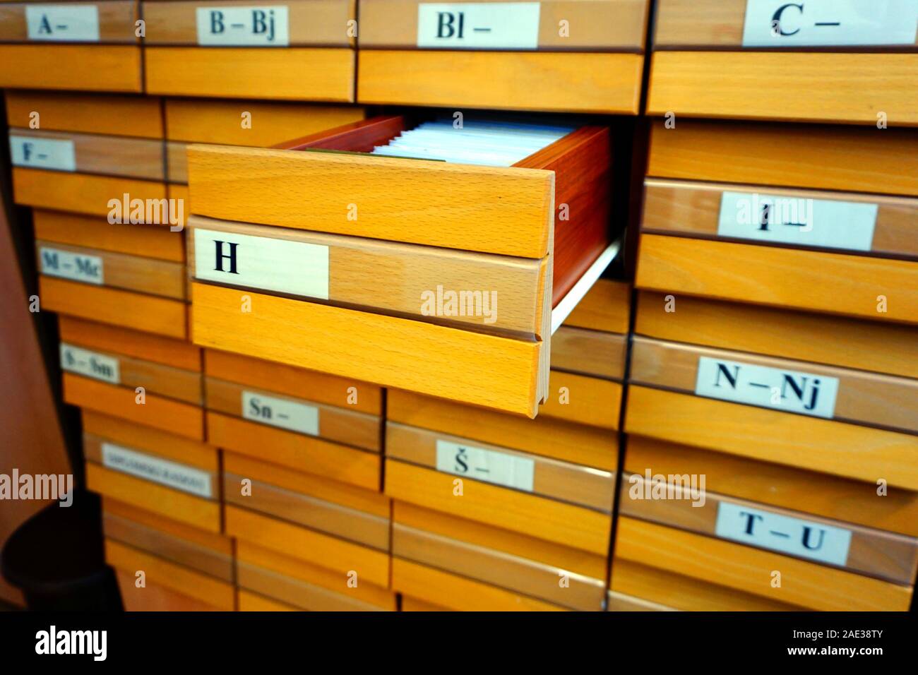 Old library card catalog hires stock photography and images Alamy