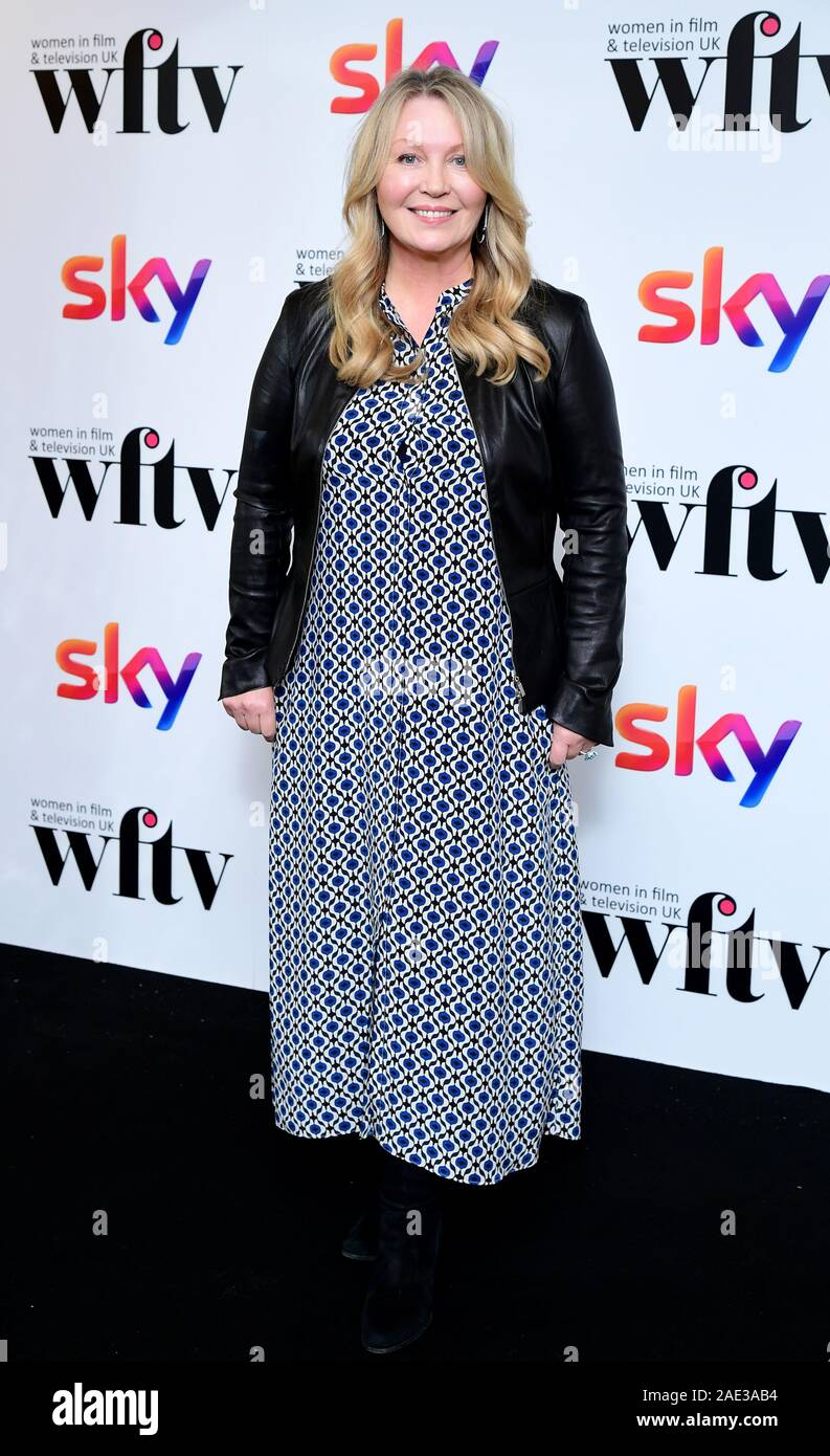 Kirsty Young in the press room at the Women in Film and TV Awards 2019 at the Hilton, Park Lane, London. Stock Photo