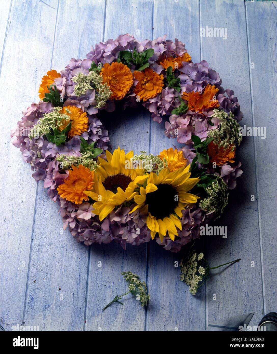 Beautiful view of Fresh Flower Wreath Making