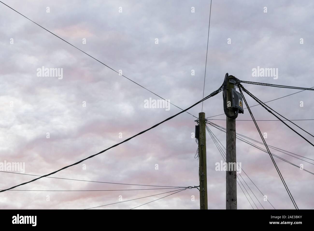 BT / Telephone cabling / telegraph pole - as visual metaphor for ...