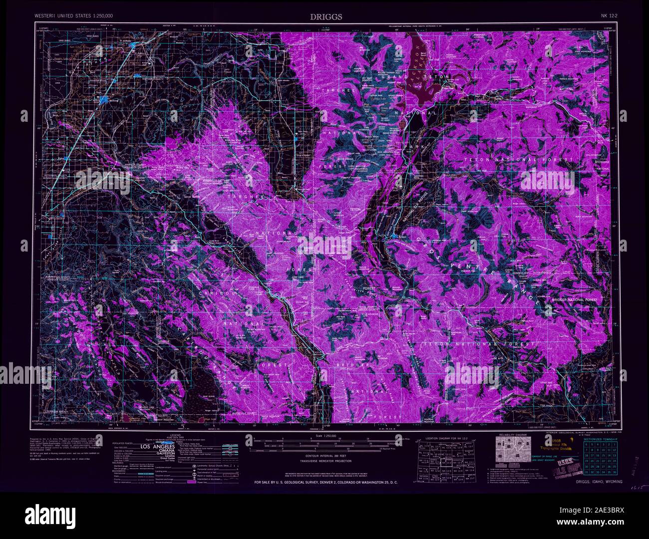 ID Driggs 239620 1958 250000 Inverted Restoration Stock Photo Alamy