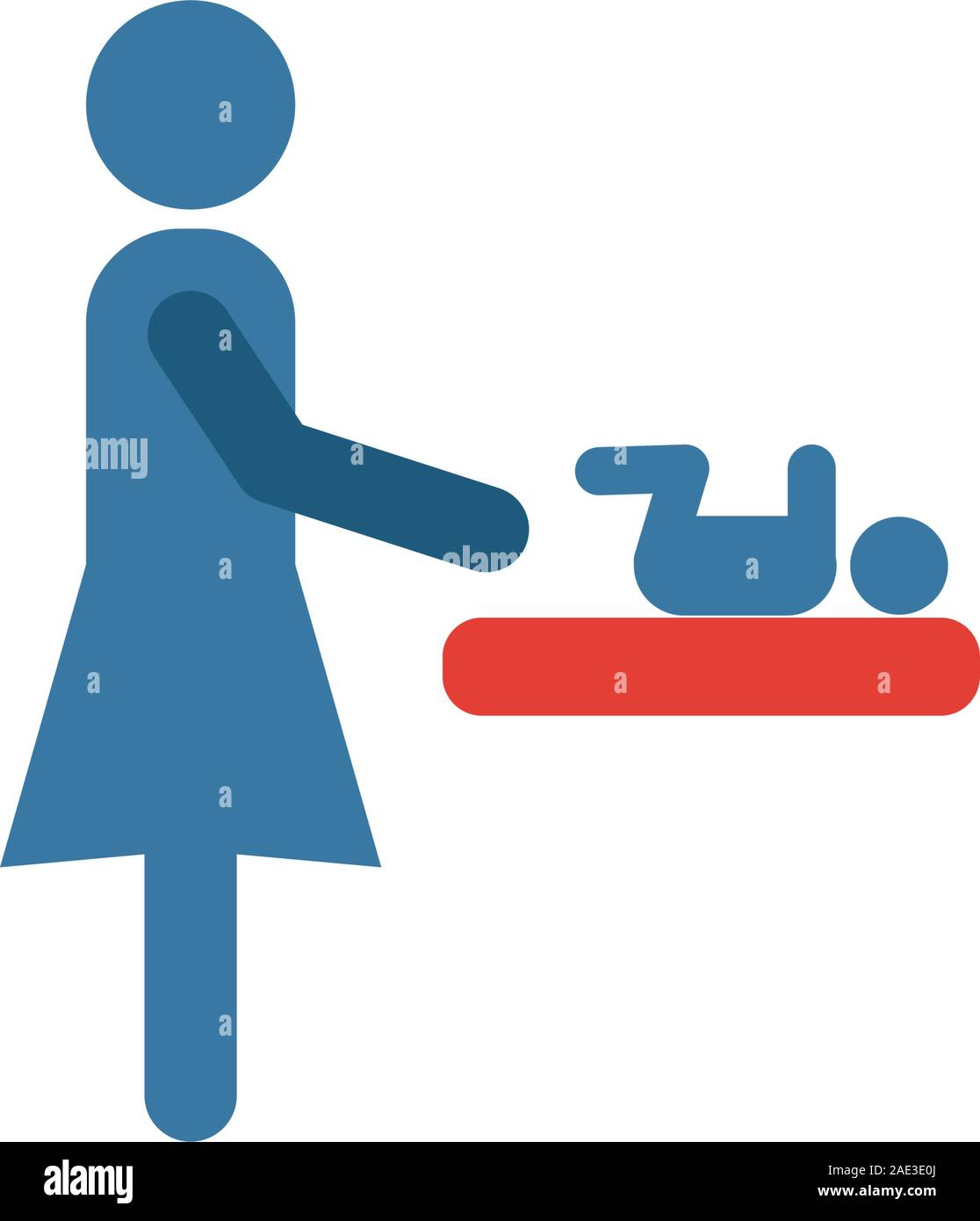 Mother And Baby Room icon. Simple element from shopping center sign ...