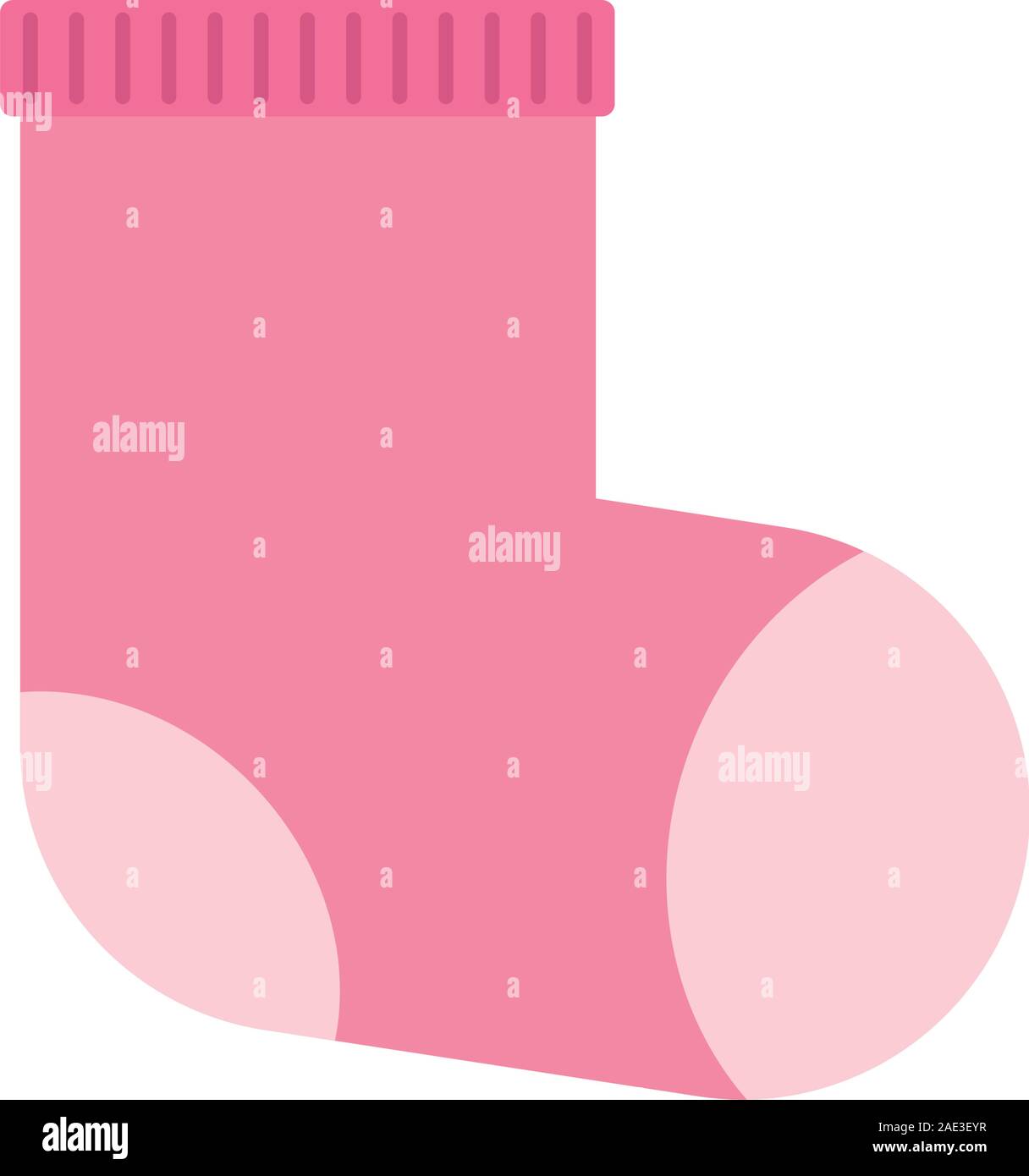 cute baby sock accessory icon Stock Vector Image & Art - Alamy