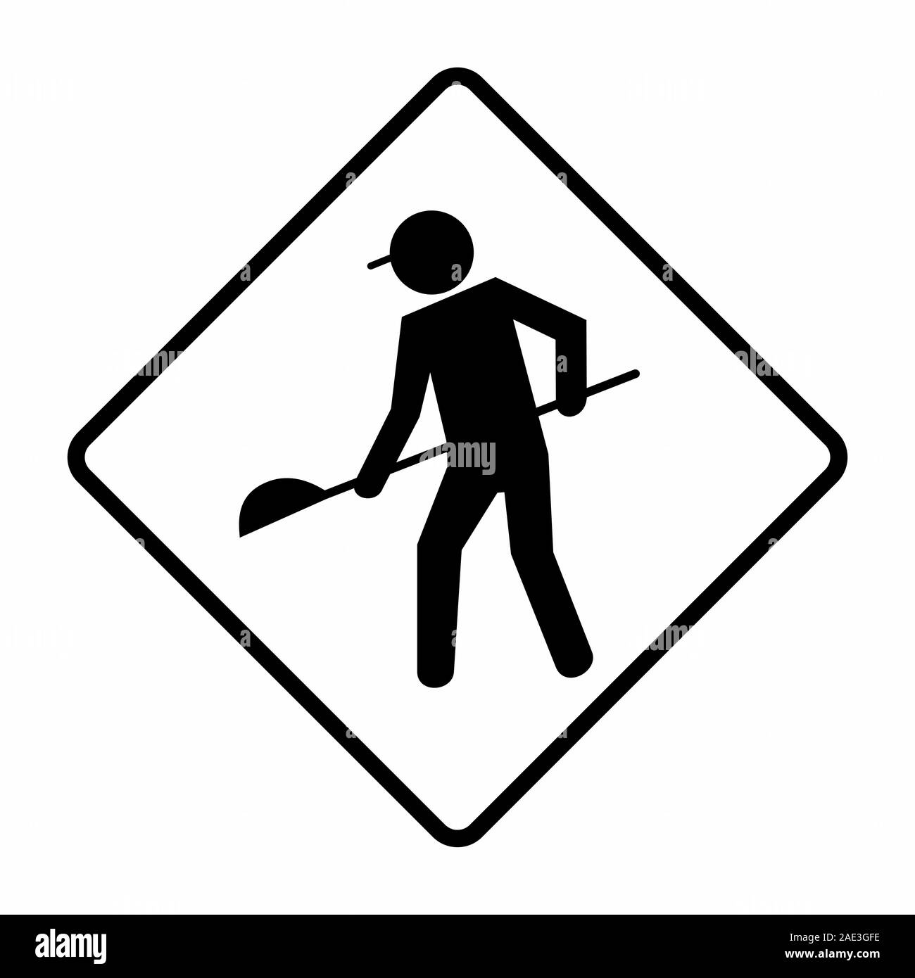 Under Construction Sign Black And White Stock Photos Images Alamy