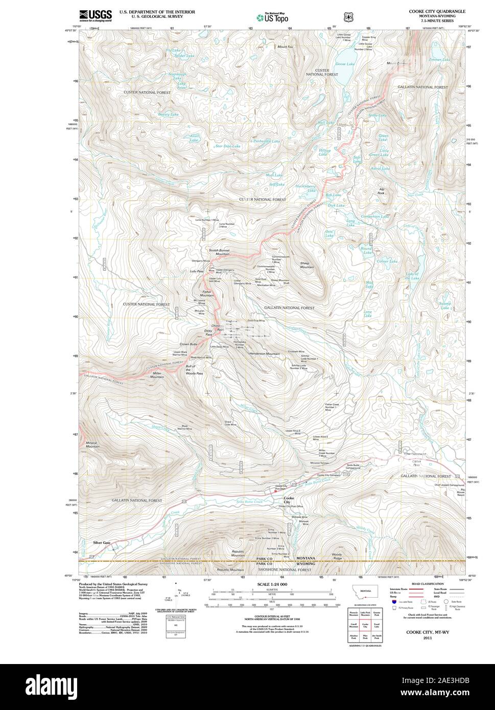 MT Cooke City 20110525 TM Restoration Stock Photo Alamy