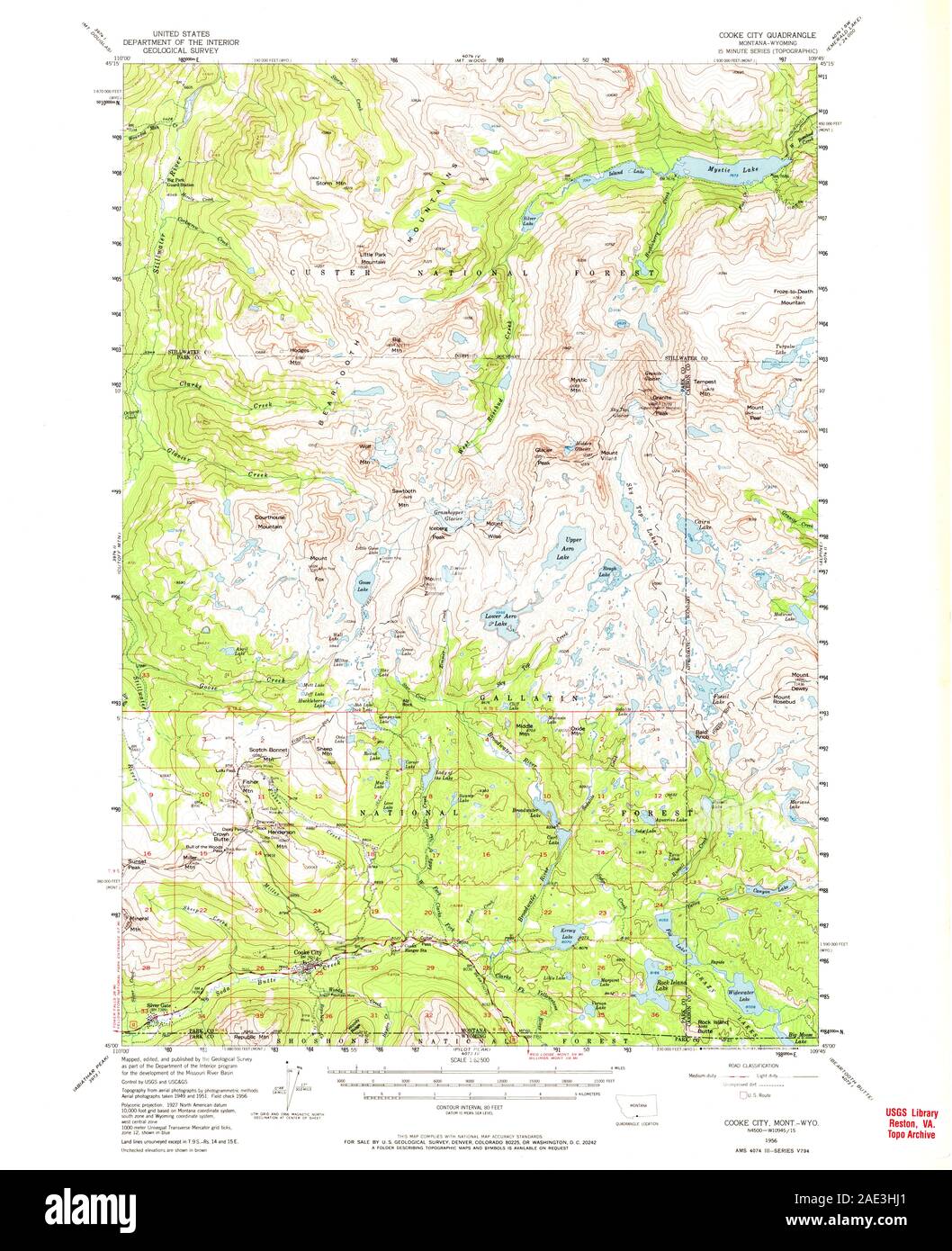 MT Cooke City 267938 1956 62500 Restoration Stock Photo Alamy