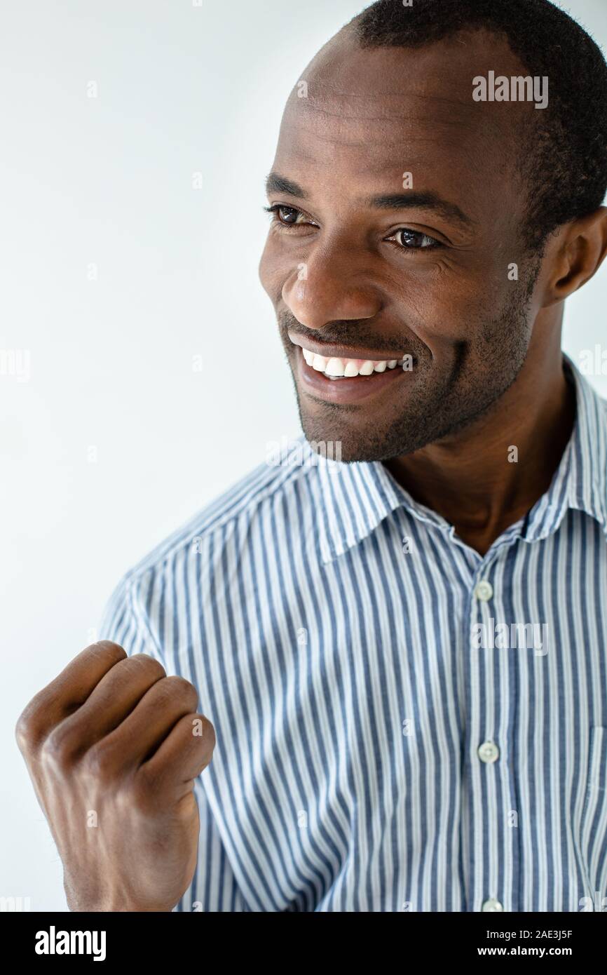 Cheerful afro hi-res stock photography and images - Alamy