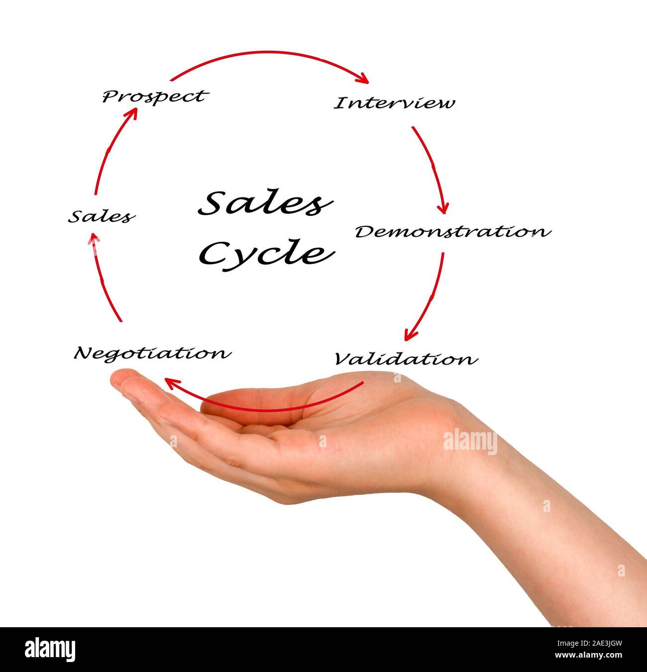 Sales Cycle Stock Photo