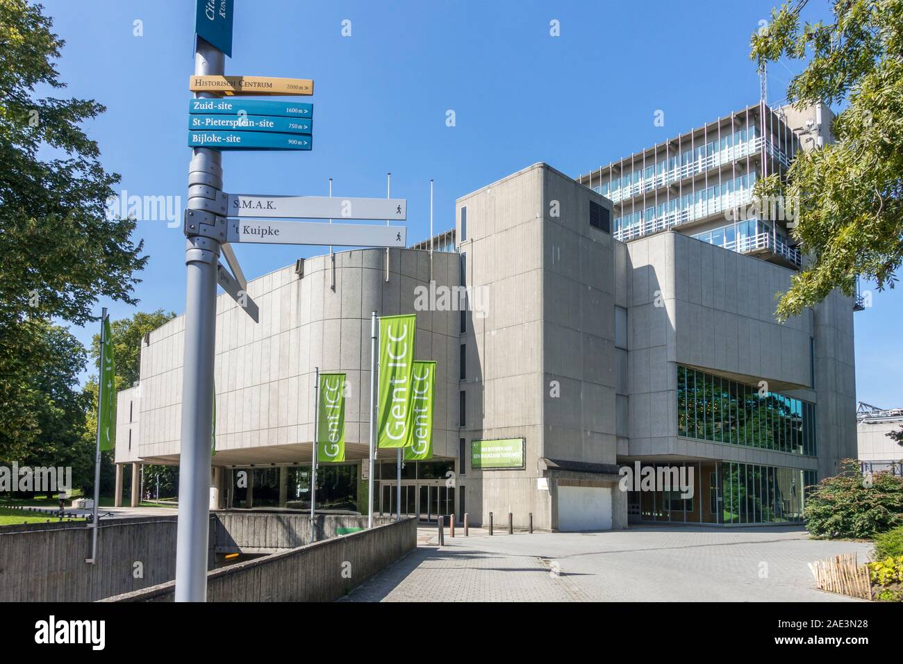 The ICC International Convention Center in the city Ghent / Gent, East Flanders, Belgium Stock Photo