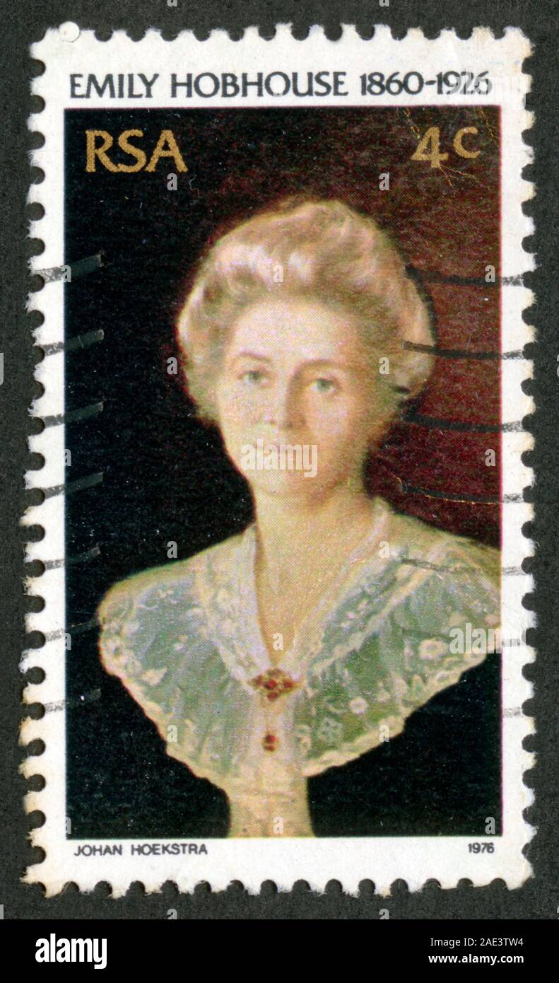 Stamp print in RSA,South Africa,Emily Hobhouse Stock Photo Alamy